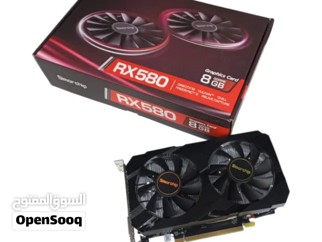 كرت شاشة Gaming جديد  NVIDIA RX 580  ضمان وأسعار مميزة
