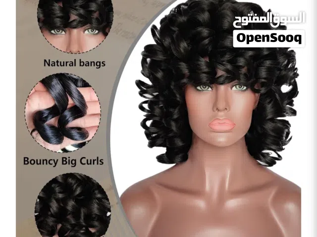Curly Wigs Short Curly Black Wigs for Women Big Curly Afro Soft Wig