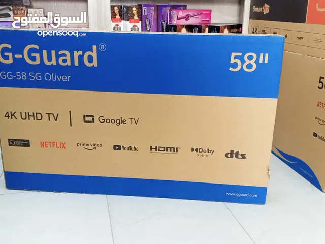 شاشة جيجارد 58 انش سمارت 4k جوجل TV