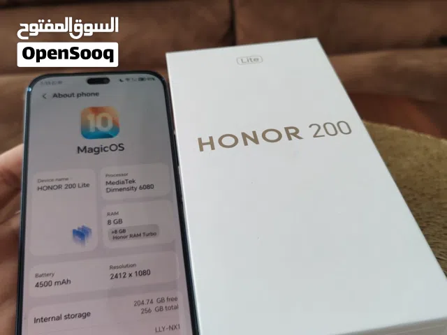 فرررررصة عرض هاتف هونور HONOR 200 lite مستخدم فترة بسيطة 256GB و الرام 8G