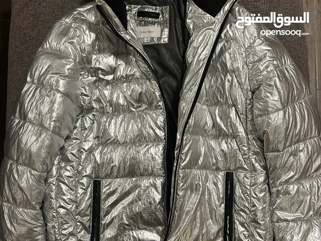 Calvin Klein Women Silver Puffer Jacket