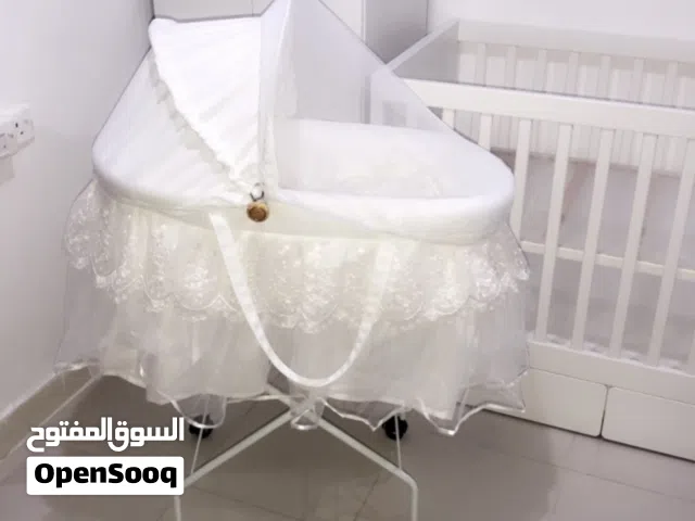 مهد أطفال سرير مع حامل سرير متحرك و فرشة تقديم المولود دانتيل و تل