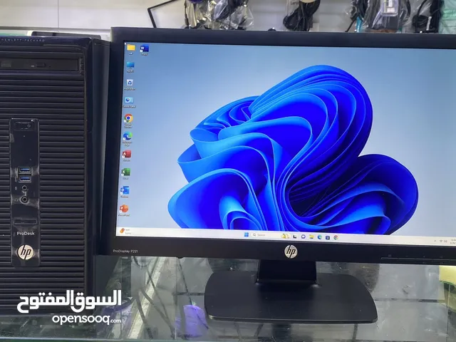 Hp Desktop Intel Core i5 Ram 8GB SSD 128GB /HDD 500GB With Led Monitor Full Set