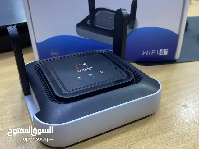 راوتر من شركة VEMO 4G يعمل على جميع الخطوط و شحن مع امكانيه سحب منه خط