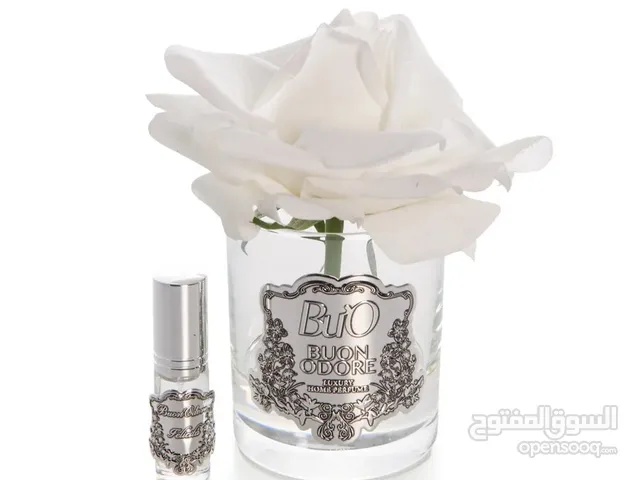 Luxury Home Fragrance Gift Set – Scented Rose Flower Arrangement & Premium Room Spray Elegant Glas