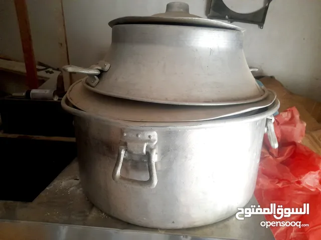 طقم طناجر (قدور) طبخ عدد 4 مع صفاية كبير احجام كبير للبيع السعر 150 دينار