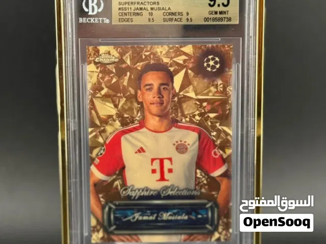 Jamal musiala1/1supertractor bgs9,5 gem mint-2023-24topps chrome sapphire urfa sapphire selections