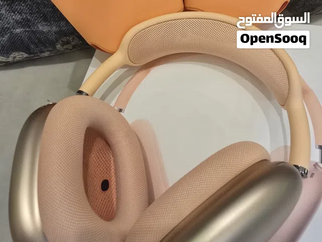 airpods max  سماعات إيربودز ماكس جديد غير مستعمل من الشركة لون أورنج