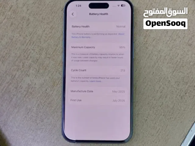 Iphone 15 128gb battery health 95% 5 months use