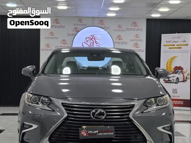 LEXUS ES350 موديل 2018 السيارة العائلية الاعتمادية المعروفة لدى جميع الناس فرصة مميزة لامتلاك سيارة.