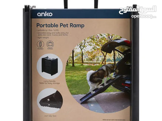 Anko Black 1.5m Folding Pet Ramp/ Easy & Safe Entry/ Max Load 30 Kg