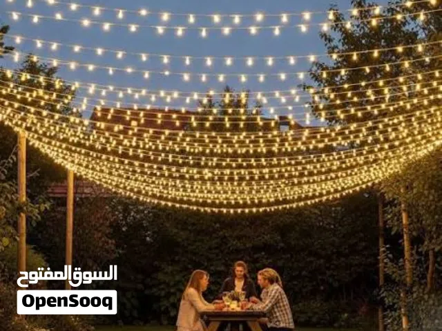 إنارة مودّي 50 متر — تخلّي بيتك يلمع لمعة العيد أجواء فخمة بسعر خيالي!