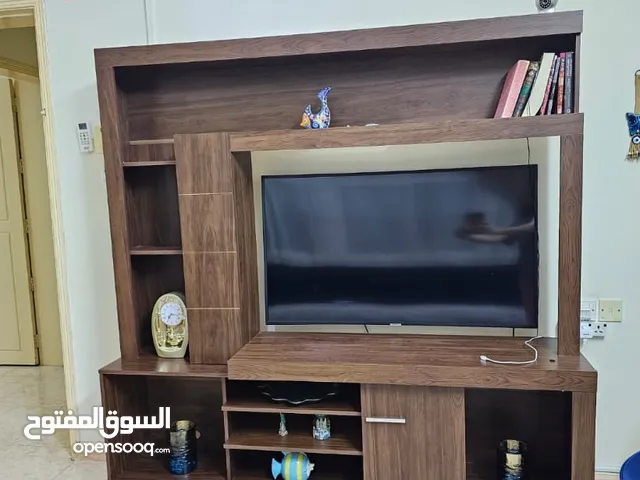 Tv cabinet ,, twin chairs , accessories
