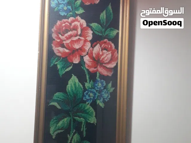 لوحة ورد كنفاه باليد بالبيطاش