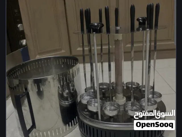 شواية عمودية بدون دخان من السنيدي لعمل المشاكيك والكباب كهربائية سهلة الاستخدام والتنقل تصلح بالمطبخ