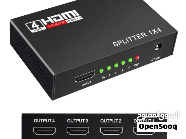 هذا الجهاز هو موزع إشارة HDMI (HDMI Splitter) بمدخل واحد وأربعة مخارج.