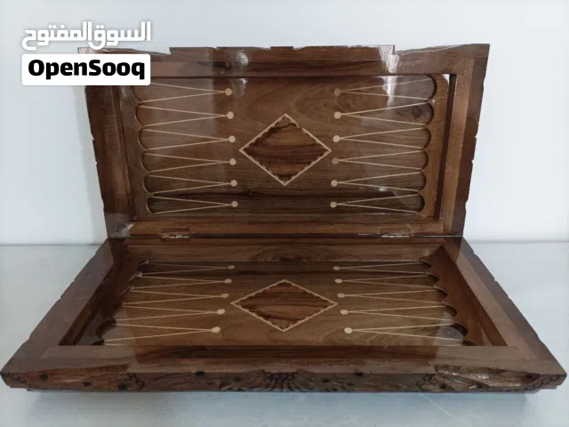 لوحة طاولة زهر إيرانية مصنوعة يدوياً من الخشب