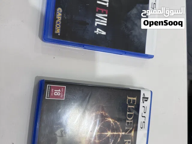 لعبتين بلايستيشن 5 ps5 الدن رينج ريزيدنت ايفيل 4 النسخة العادية 1. Elden Ring 2. Resident evil 4
