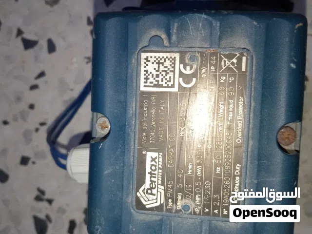 مضخة نصف حصان إيطالية نظيفة ماركة بنتكس شغالة بالتجريب جرب
