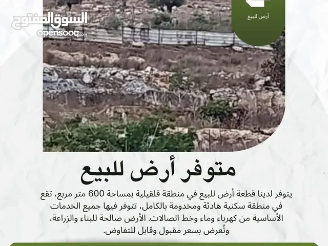 Mixed Use Land for Sale in Qalqilya Baqat Al Hatab