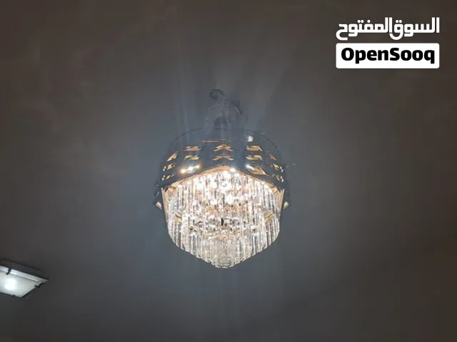 Enhance your living space with this exquisite Crystal Chandelier Ceiling Fan 6 moths used
