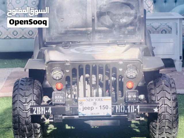 Classic military-style mini Jeep