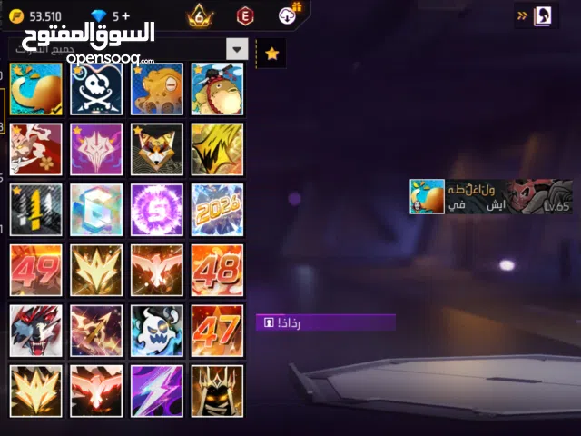 Free Fire Accounts and Characters for Sale in Irbid