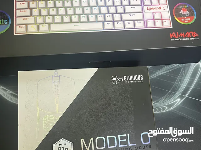 Keyboard Redragon kumara ( Arabic ) Mouse glorious model O Mouse pad