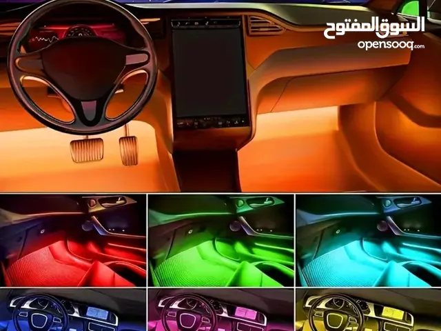 Led light for interior of the car, brings about about a vibe to the darkness, also it's 4 pieces