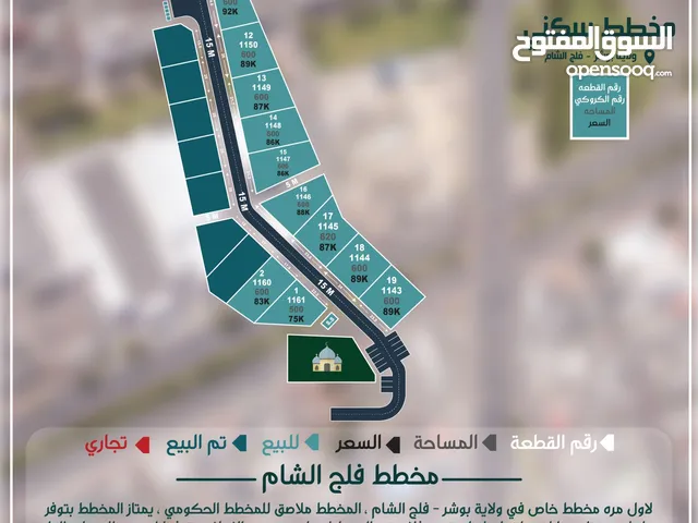 Residential Land for Sale in Muscat Bosher