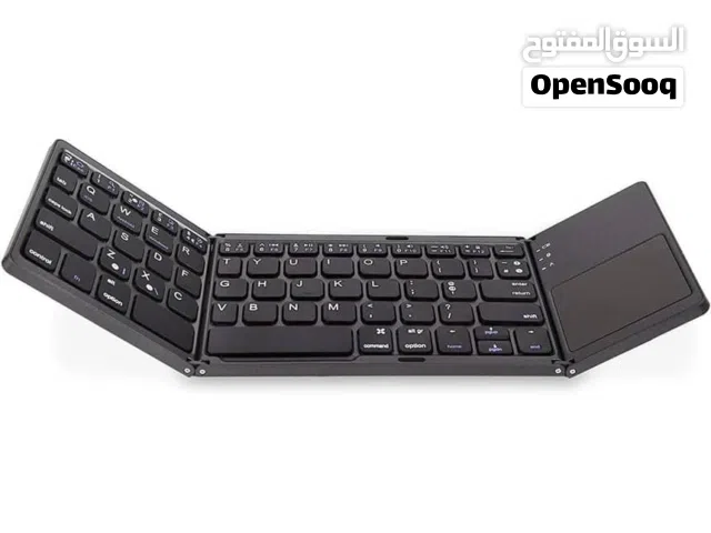 لوحة مفاتيح بلوتوث قابلة للطي مع ماوس مدمج