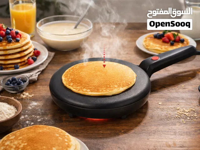 ((مقلاة البانكيك الكهربائية الأوتوماتيكية 600 واط)) ((#السعر 25 الف مع التوصيل ))  • مقلاة بانكيك كه