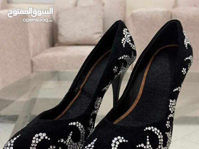 Giuseppe Zanotti Black Suede Crystal