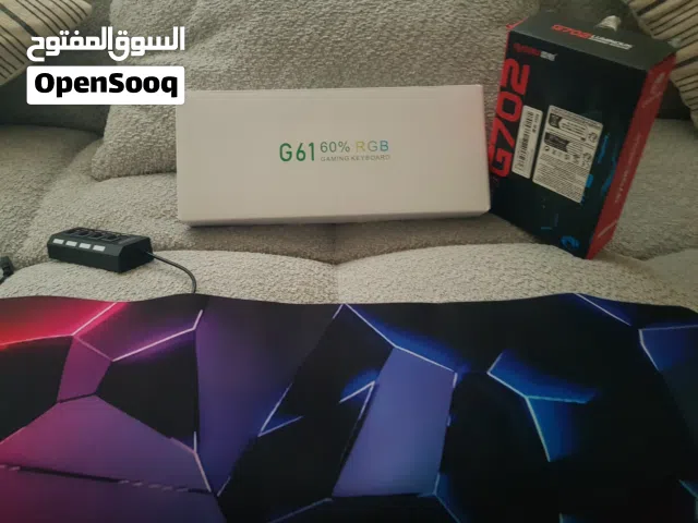 كيبود و ماوس و ماوس باد ووصلة اسلاك للبيع بسعر مغري جدا او تبديل بالعاب Ps4