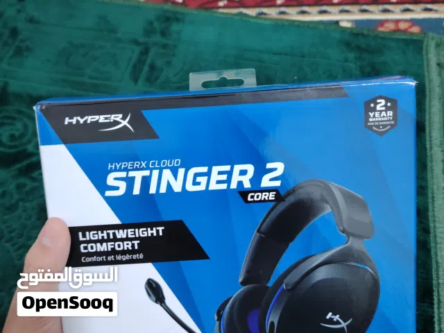 HyperX Cloud Stinger 2 Core – سماعة     جيمينج أصلية جديدة بالكرتونة وكل ملحقاتها بسعر لقطة