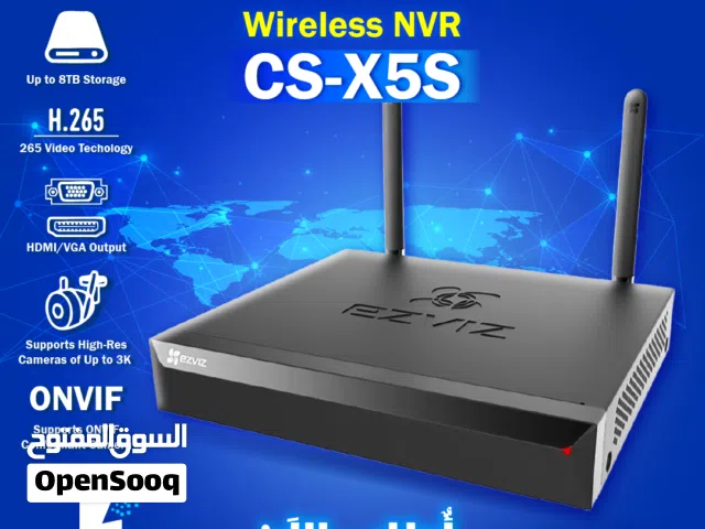 جهاز NVR لشبك كاميرات المراقبة   EZVIZ X5S-Wireless Network Video Recorder (NVR) 4W / 8W