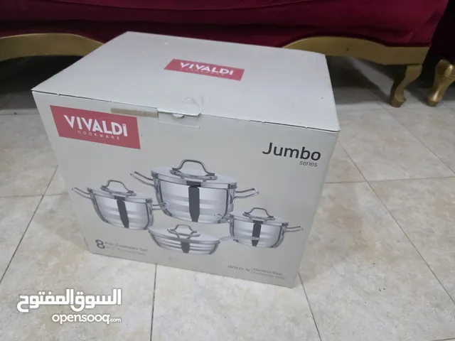 Vivaldi Stainless Steel Jumbo Coockware Set, 8 pcs