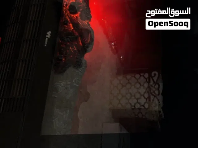 تدفئة متطوره على شكل تلفاز عصري  وضوء وصوت فحم