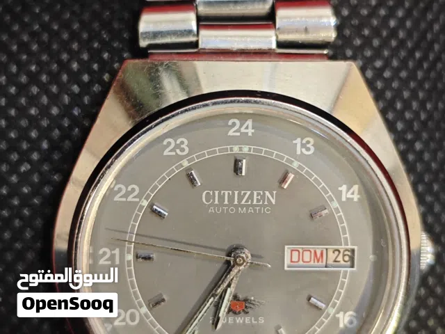 ساعه سيتيزن اوتوماتيك لون رصاصي مميز نظافة تامه