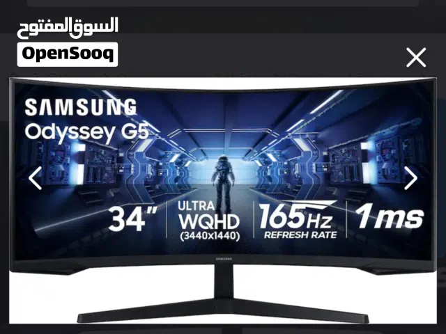للبيع شاشه سامسونج Samsung Odyssey G5 34” (G55T/G5 Ultrawide)
