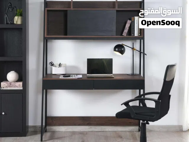 Writing Desk with Shelves – Walnut+Black  1 Year Old  Discovery Gardens
