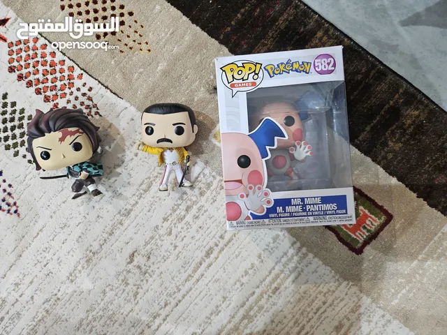 Funko pop for 6 kd all together - MR. MIME, FREDDY MERCURY, TANJIRO KOMADO!