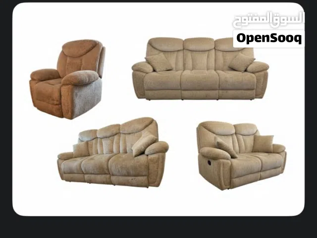 طقم كنب ريكلاينر مستعمل للبيع