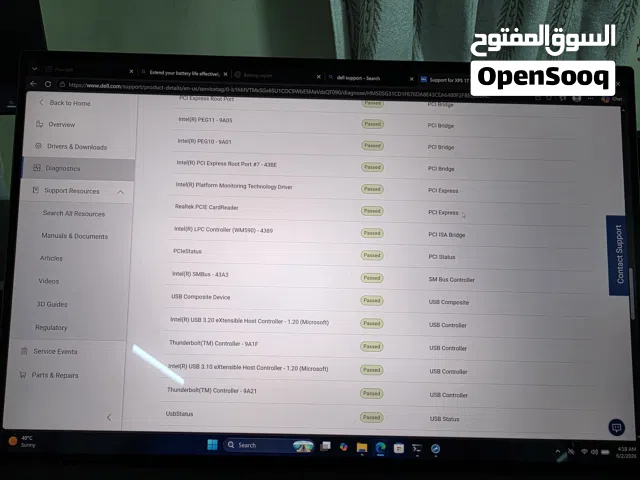 dell xps 17 انج  RTX 3060  cori 9