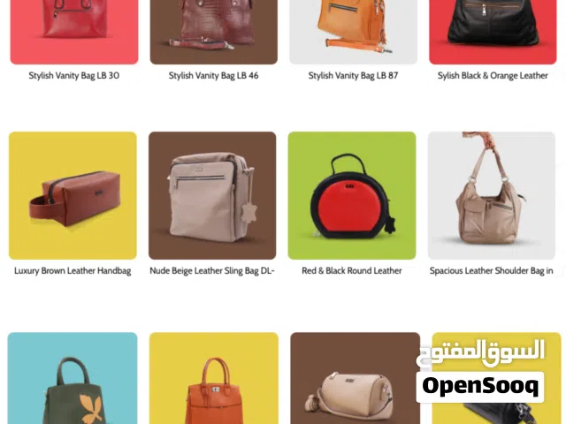Stylish Genuine Leather Ladies Handbags حقائب نسائية جلد طبيعي فاخرة
