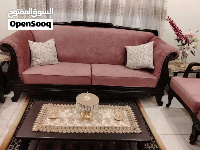 للبيع كنب خشب سويد 4سم داخلي وخارجي زان كامل سفنج ضغط عالي مكفول