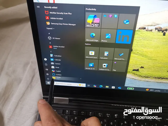 لاب توب لينفو x380 تاتش شاشه بتلف 360 جيل ثامنi5 جهاز كل اللي بتتمناه موجود فيه لايام فقط العرض