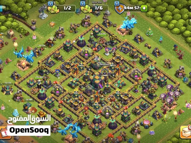 حساب كلاش اوف كلانس تاون 14 ماكس مرتب وتفاصيل بعد بالوصف مهمة