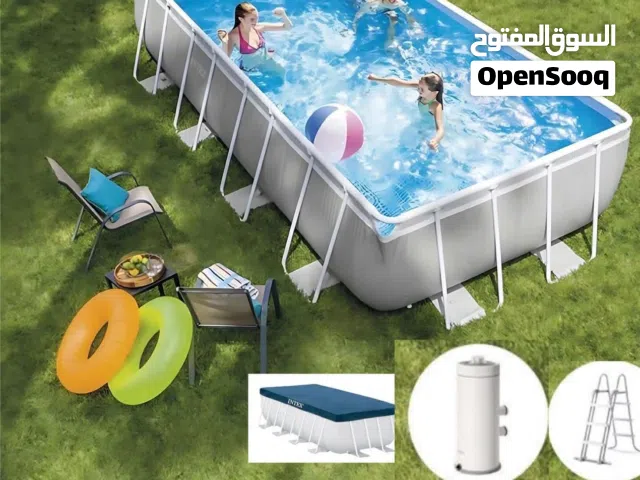 علمو اولادكم السباحة مع بركة انتكس  مقاس 4*2*1 متر لاننسى التشكيلة في الصور