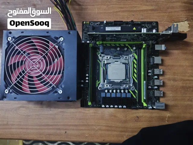 كومبو كامل نقصه فقط مبرد معالج وهارد وكيس التجميعة متكونة من  1 بورد x99p4 زيون يستخدم